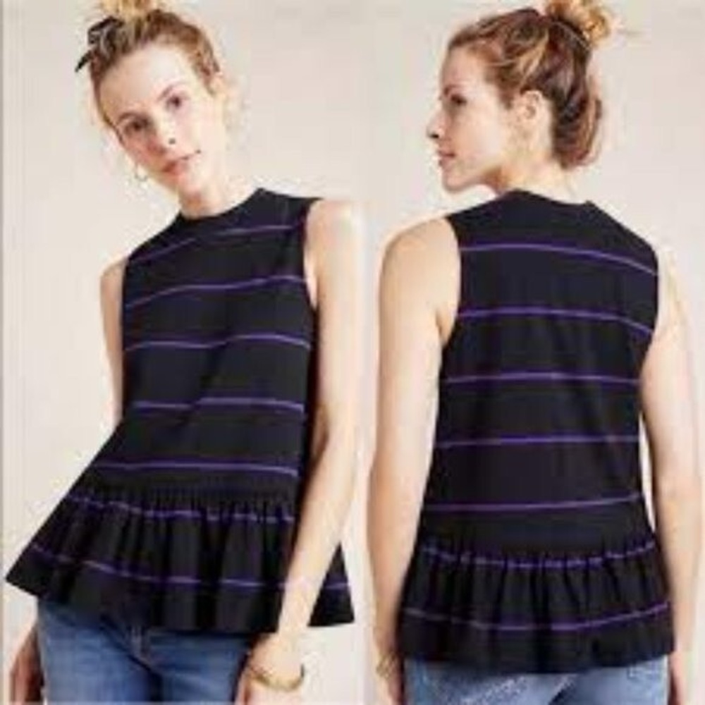 Anthropologie 100% Cotton Hildi Sleeveless Top